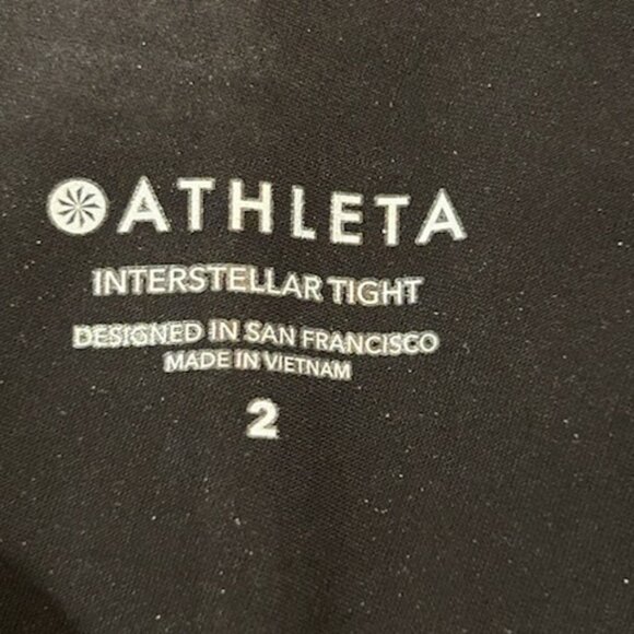 NWT Athleta Interstellar Colorblock Fitted Body Sculpt Tight Split Stretch Pants - Picture 9 of 11